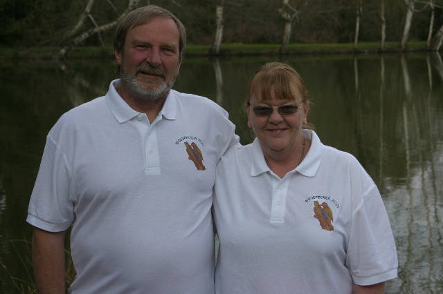 Doug and Sue owners of Woodpecker Pool - Exclusive Carp Fishing in France